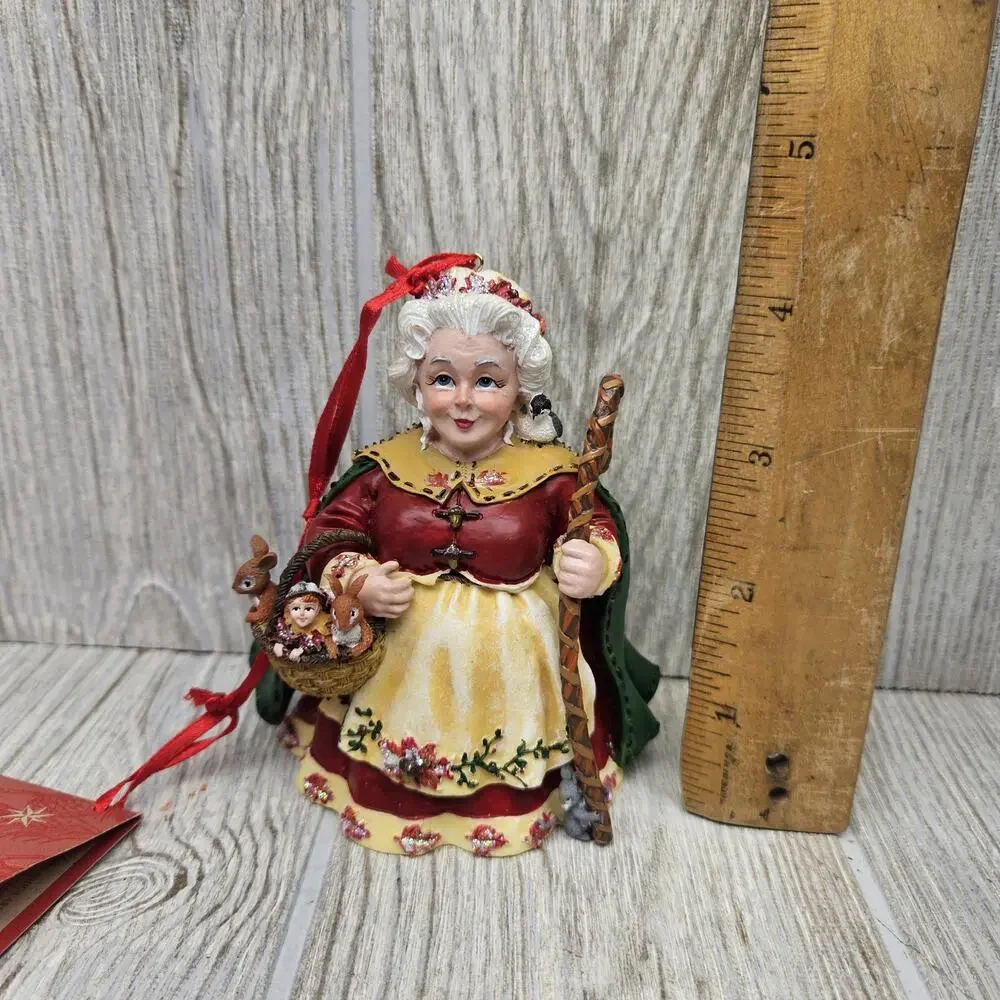Christopher Radko‎ Woodland Winds Nana Leaf Ornament Figurine Box Tag Christmas
